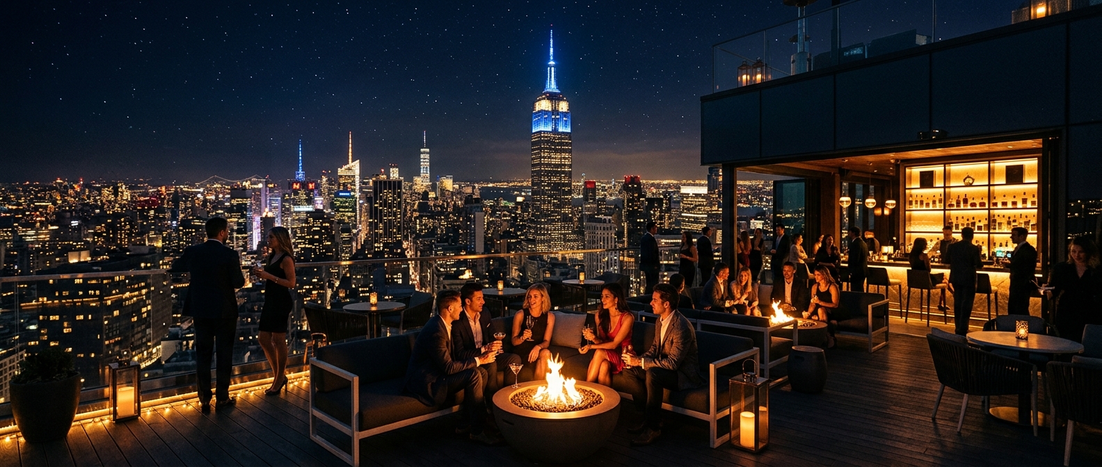 NYC Rooftop Clubs & Sky Lounges: Ultimate Guide to Sky-High Nightlife (2025)